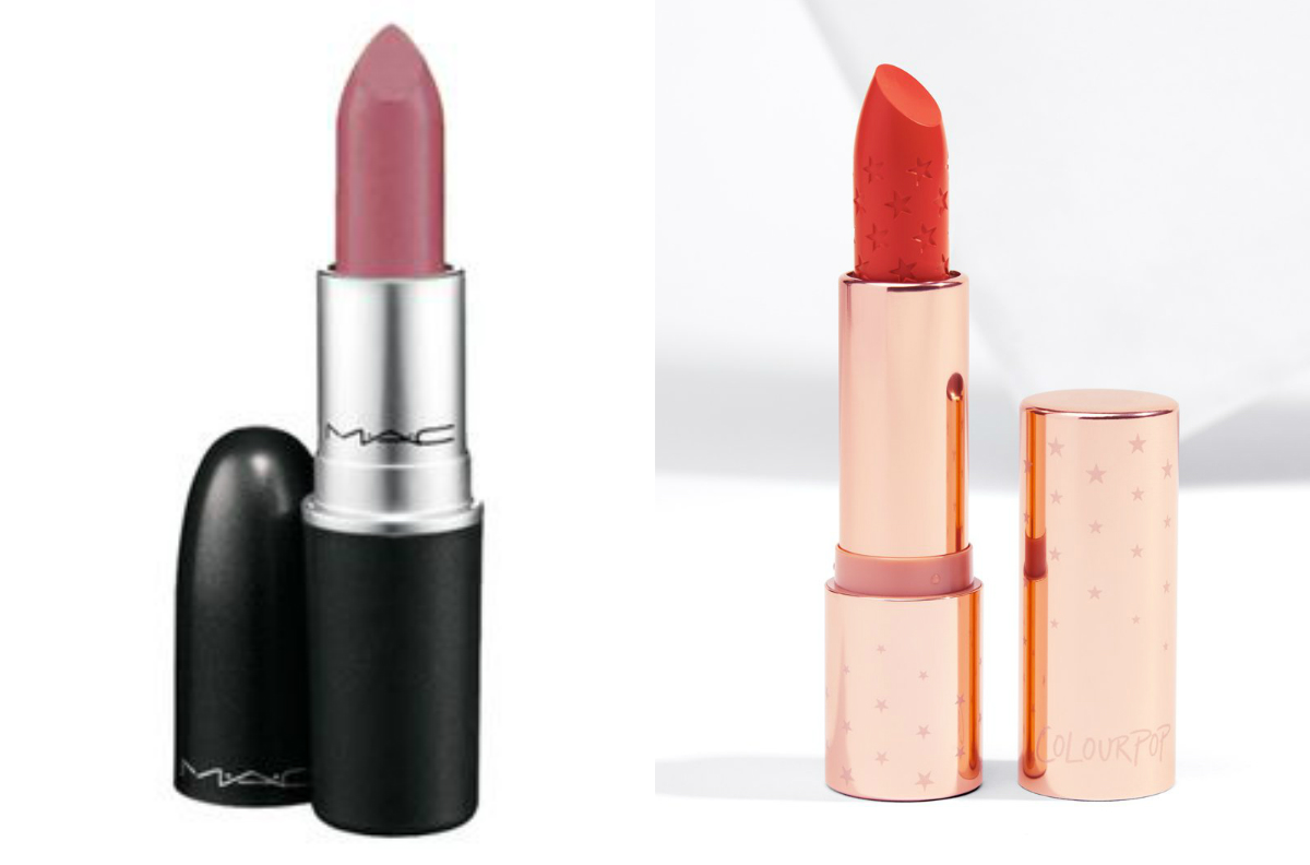 mac pink plaid colourpop luxe lipstick